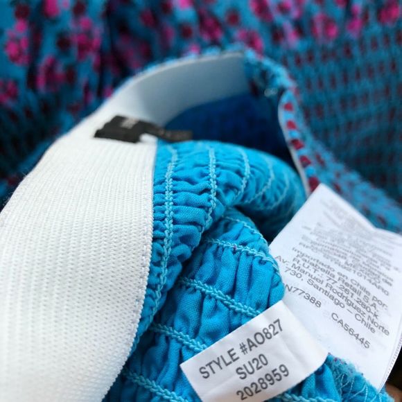 J. CREW Smocked Midi Skirt Monaco Blue Iris 00 - Picture 6 of 10